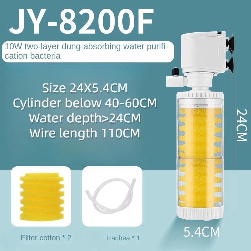 Filtru de acvariu silențios trei într-un echipament de filtrare cu pompă submersibilă încorporată filtru de acvariu