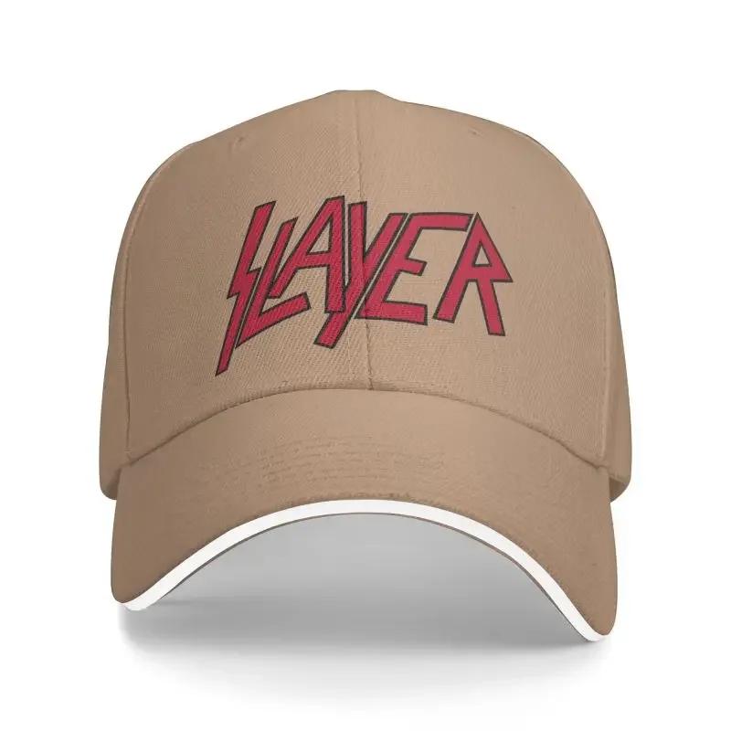 Individuelle schwere Slayers Thrash Metal Baseballkappe für Männer Frauen Verstellbar Rock Roll Band Papa Hut Outdoor