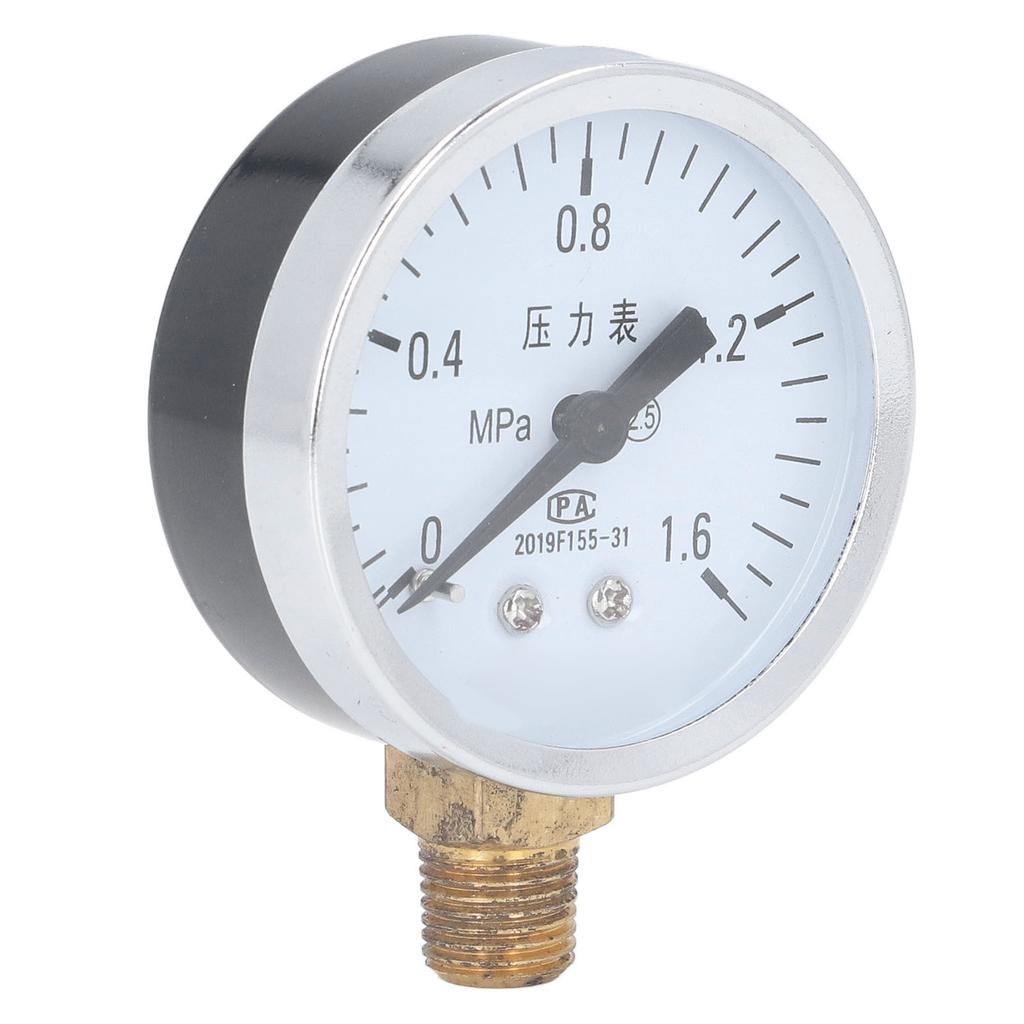 Pressure Gauge 1 4 NPT Transparent Dial Accuracy Level 2.5 Pressure Gauge with Stainless Steel Housing for Air Pressure