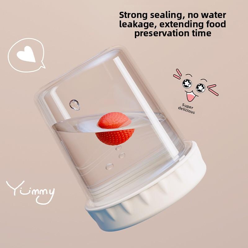 Portable Salad Cup with Fork Attachment Large Capacity Leak-Proof Sealed Design