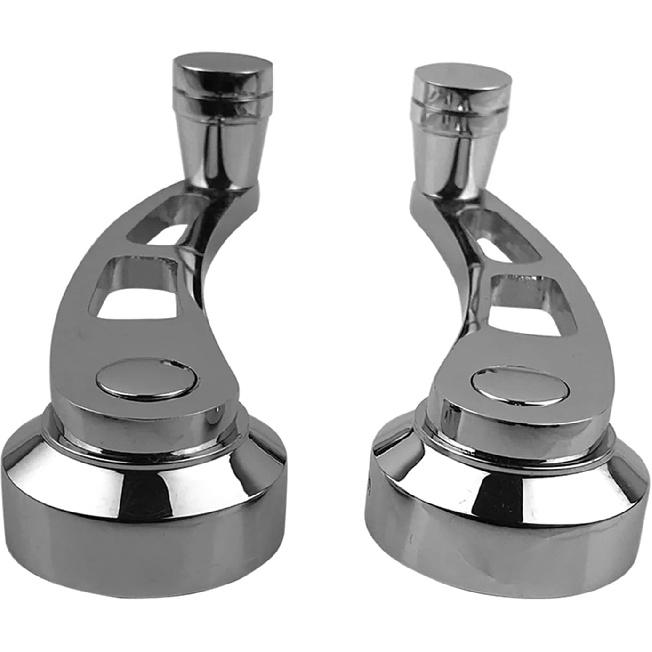 

Car Window Handle, 2PCS Aluminium Alloy Car Auto Window Crank Handle Set Car Accessory for Older Models(Silver)