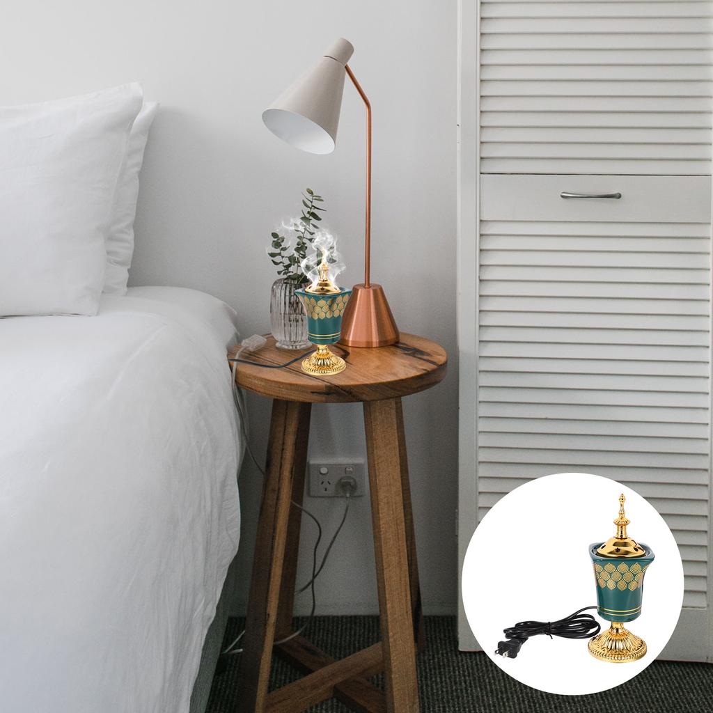 Incense Burner Electric Censer Holder Electronic Retro Ornament Iron Decorative Burners Plug Office