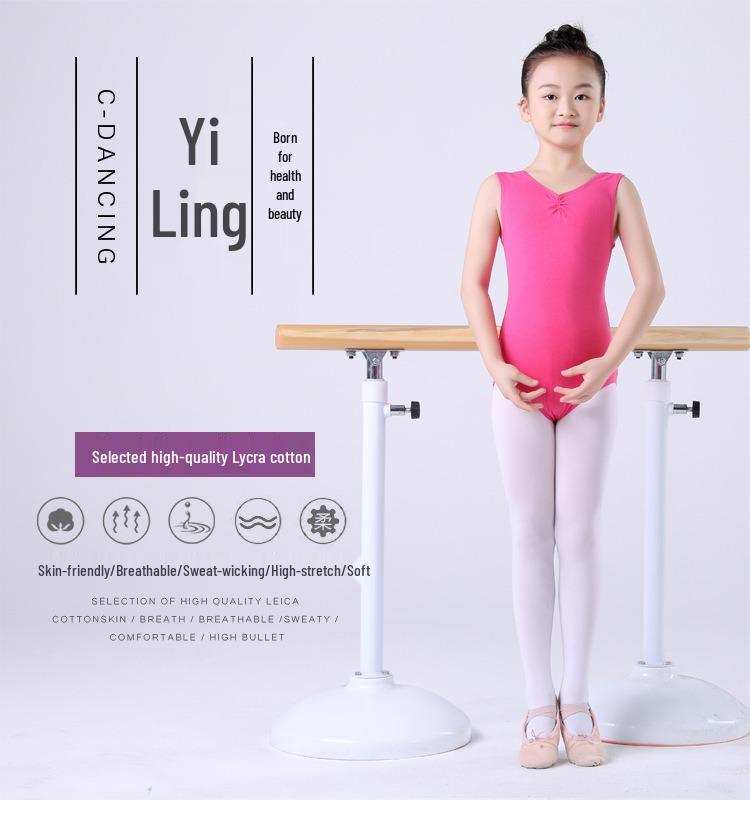 Girls' Summer Ballet Dance Leotard - Versatile Strappy Vest for Chinese Dance Exams.