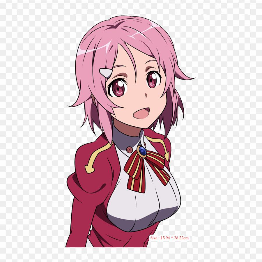 Sword Art Online Leafa Transparent Leafa Kirito Iron On Patches For Clothing Applique Stickers On Clothes Heat-Sensitive Custom Patch