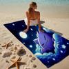 Proof Beach Towel with a Pokémon Gengar Pattern - Soft,absorbent,quick-drying,machine Washable - Perfect for Swimming,camping,bathing