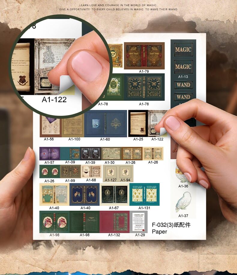 (t-FREAK) Dollhouse DIY Kit Set Miniature Magic House Magic Wand Shop