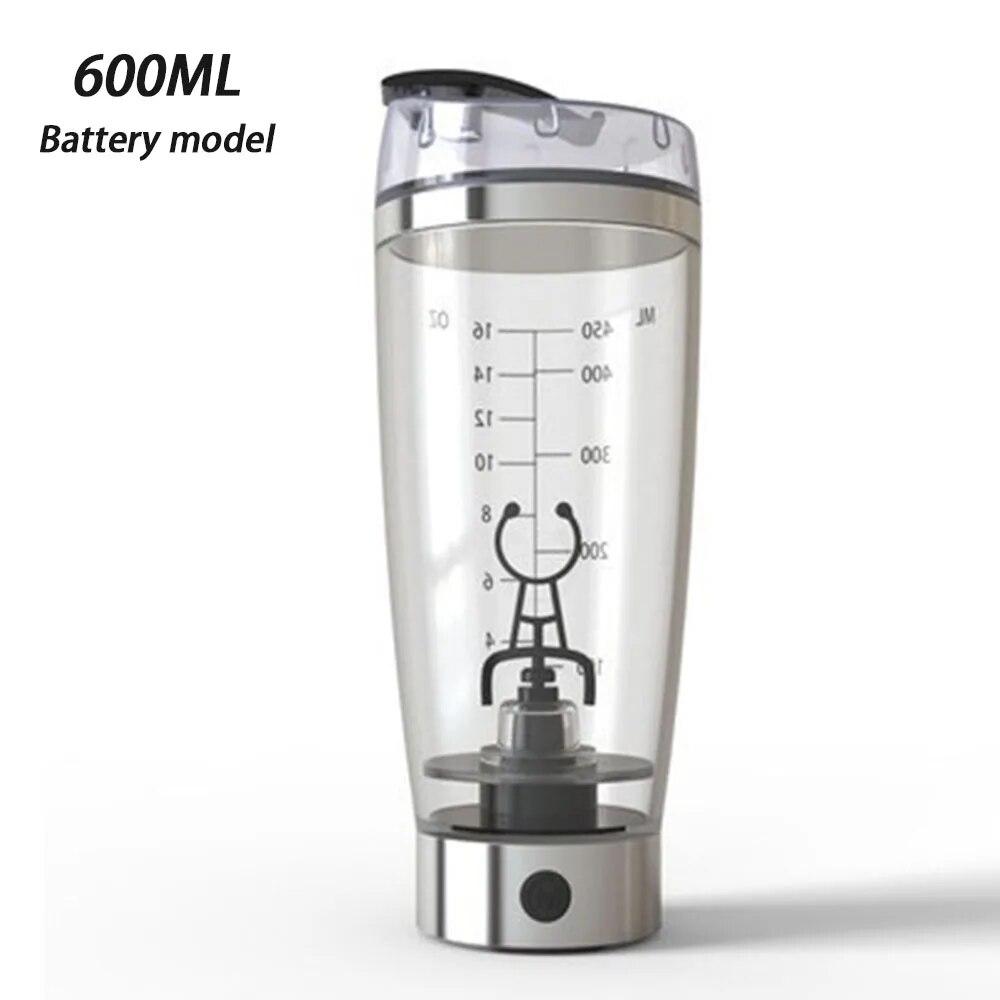 450/600ml Rechargeable Protein Shaker Electric Mixing Cup Portable Protein Powder Shaker Bottle Mixer For Home Kitchen Tools