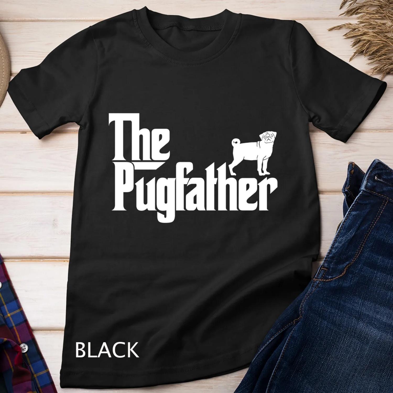 Funny Pug The Pugfather Father Dad T shirt S