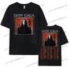 The Mayhem Ball Tour 2025 Tshirt Lady Gaga Singer Printing Tshirts Cotton Summer Short Sleeve T Shirt Round Neck Wounisex Clothes