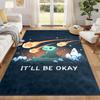 Cute Dinosaur Carpet Door Mat for Living Room or Bedroom Protective Mat Under Chair Office Decoration Christmas Gift Birthday Present