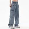 High Waist Wide Leg Jeans, Loose Vintage Streetwear Baggy Jeans, Women's Denim Jeans & Clothing