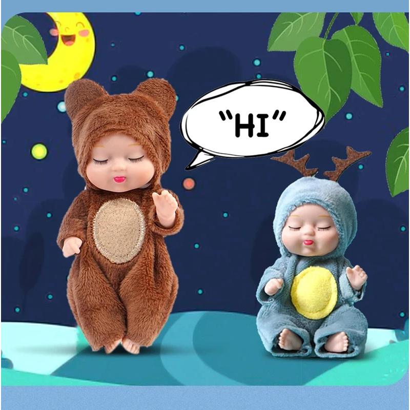 Reborn Doll Kit Simulation Princess Doll Toys Mini Cute Sleeping Baby Dolls With Clothes Accessories Kids Birthday Gifts Soft