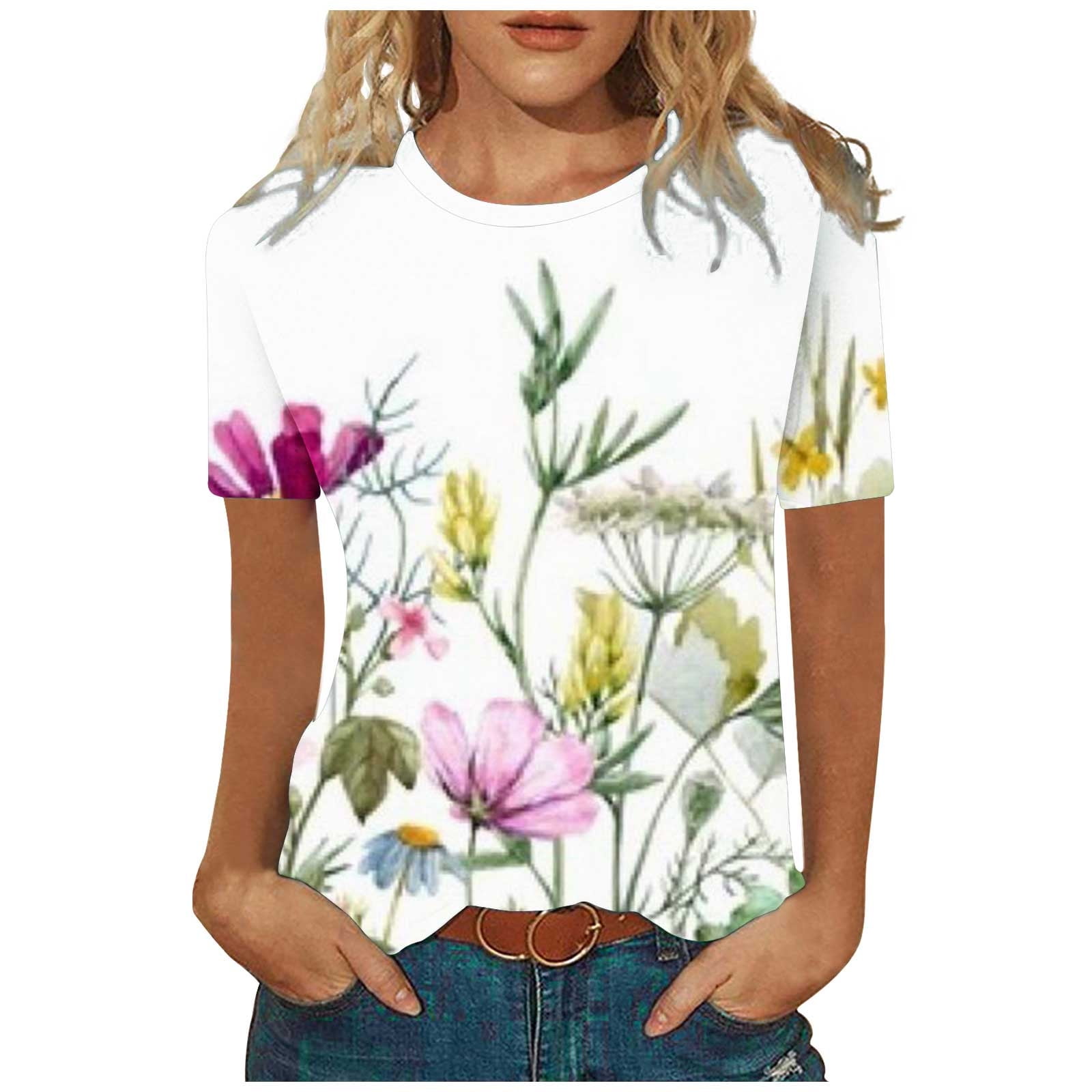 

Женская летняя элегантная футболка с круглым вырезом, дышащая, с коротким рукавом, с узором «бабочка», свободная повседневная женская футболка 8XL