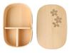 Magewappa Bento X X Natural Current Model J-kitchens Box, 18.3cm 12.5cm 6cm, 700ml, White,