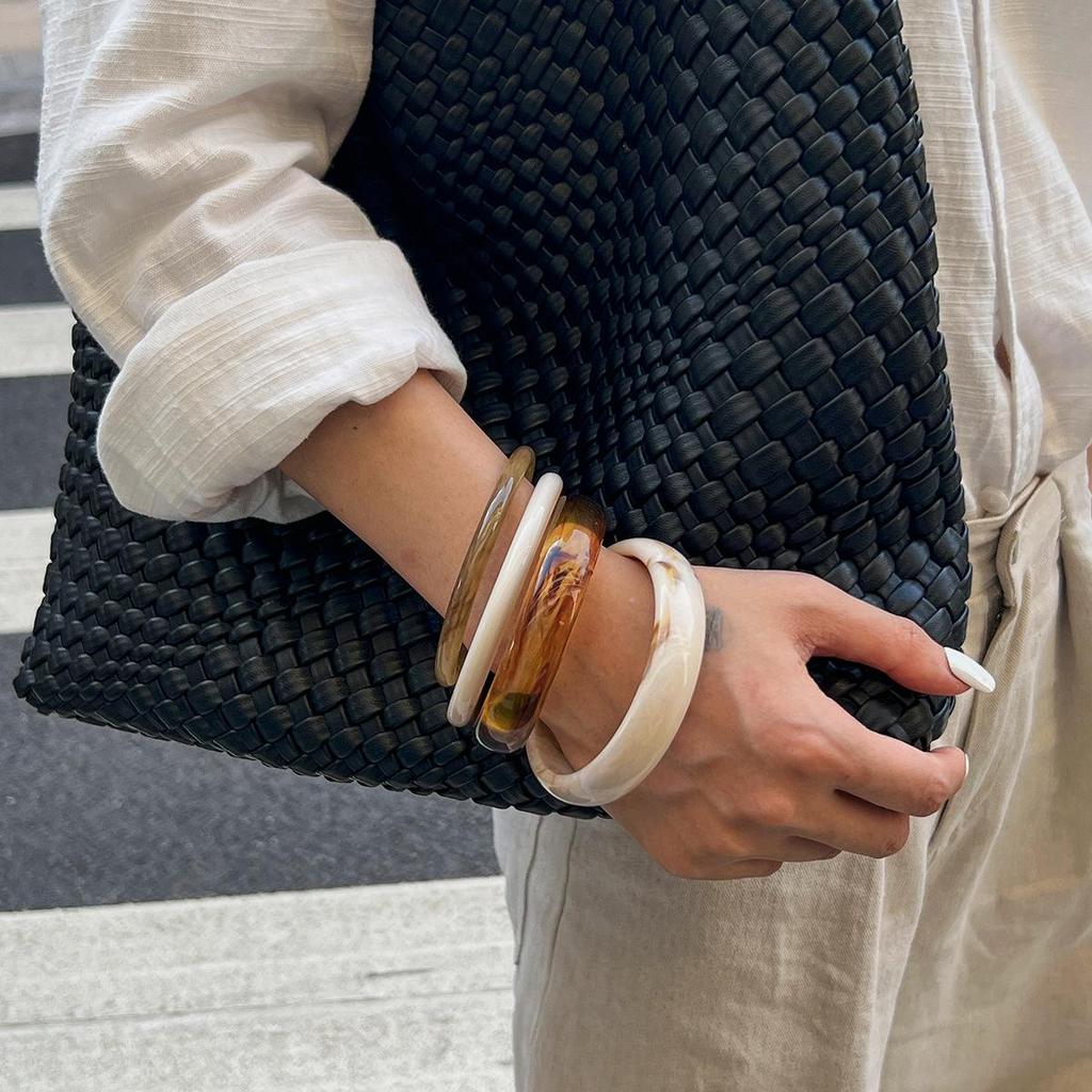 INS-Stil Farbverlauf Harz Ring Armband – Vielseitig, Pendlerfreundlich Europäische & Amerikanische Schmuckstücke