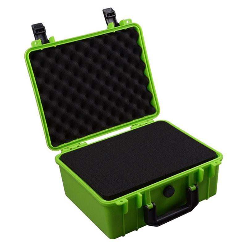 AEE2-Tool Case Protective Shockproof Sealed Dustproof Hard Case For Home Outdoor Warehouse Multipurpose Compact Carrying Case циан