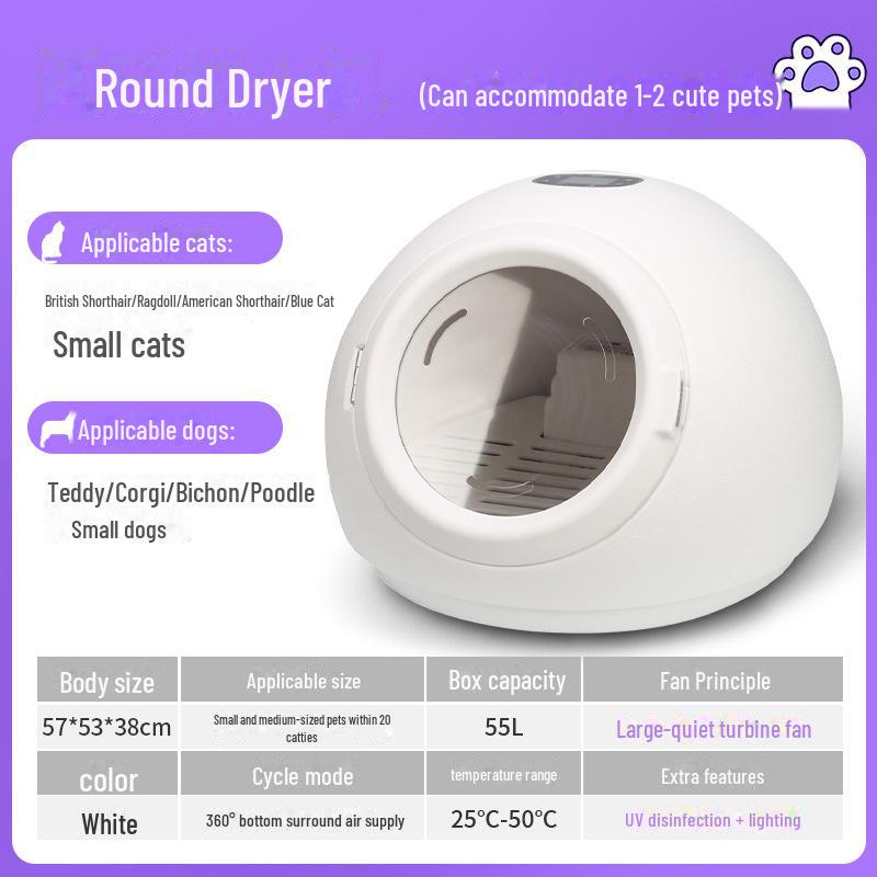 Automatic Pet Dryer Box for Cats & Small Animals