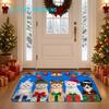 1Pcs Anti Fatigue Kitchen Rugs Christmas Cat Theme Print Waterproof Non Slip Thick Cushioned Mat