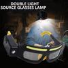 Waterproof Full View Floodlight Goggles Lightweight LED Headlight Glasses  Waterproof