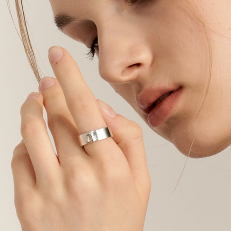 UNI.J [Ir247]Signature Silver Ring