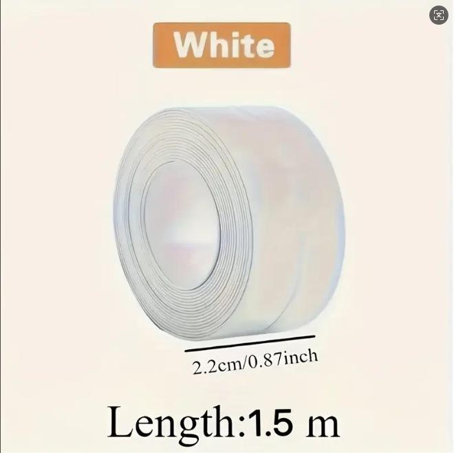 Self-Adhesive Decorative Seam Strip for Kitchen, Stove, Toilet, and Washbasin Edges