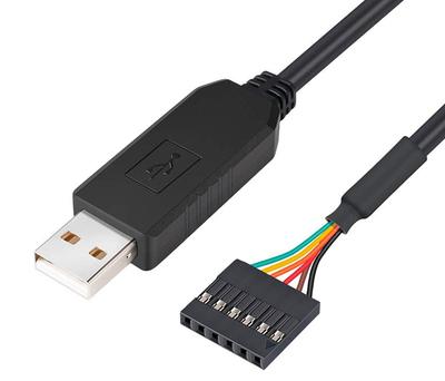Kabel konwertera USB na szeregowy FTDI TTL-232R-5V-AJ z przewodami z czystej miedzi i osłoną PVC do użytku komputerowego