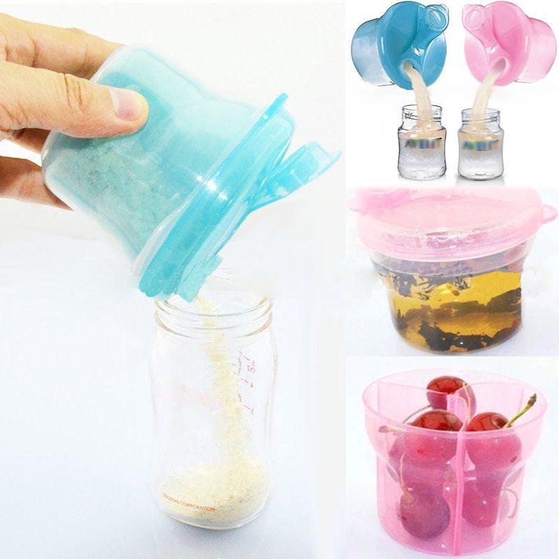tragbare milch pulver 3layers abnehmbare spender boxen container lagerung