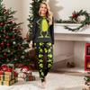 Print Cute Family Set Pajamas, Home Clothes, Family Set Long Sleeve Top Pants Set