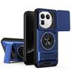 KEYSION Magnetic Phone Case for Realme GT 8 Pro Slide Camera Lens Protection Upright Kickstand 360° Ring Shockproof Back Cover