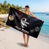 Scorpions Customized Name Text Beach Towel, Soft Absorbent Towel Beach Pool Travel Personal Gift