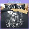 Luxurious 3d The Nightmare Before Christmas Jack Comforter Duvet Cover Bedding Set