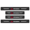 cxtbky1 4pcs Carbon Fiber Car Door Sill Sticker Auto Door Threshold Scratch Waterproof For Mitsubishi Motors Metal Label Sticker Label
