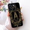 For Motorola Edge 70 Fusion Royal Crown Initial Letter Phone Case For Motorola Edge70 Fusion 5G XT2605 Black Silicon Soft Bumper