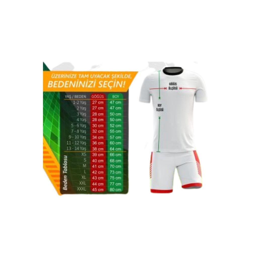 Football Jersey Red White Turkey Single Top