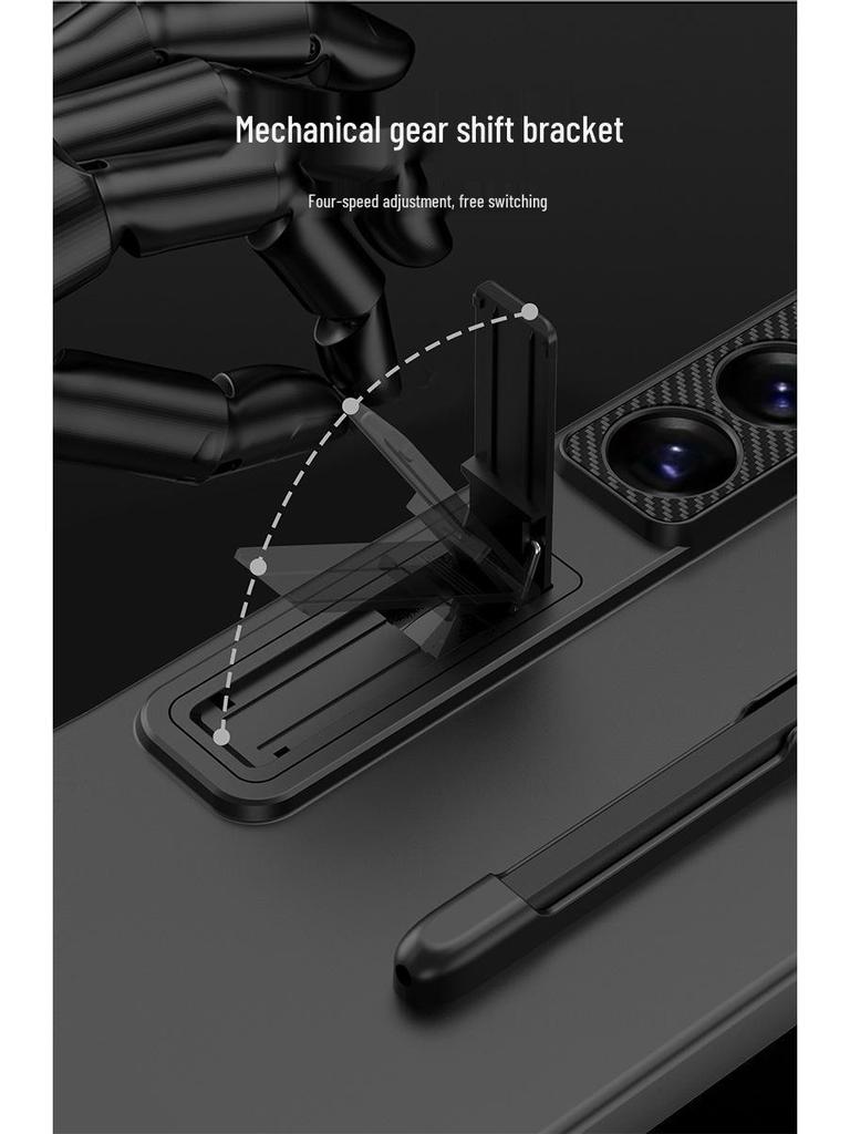 Samsung S26 Ultra Drop-Proof Case with Pen Slot & Stylus Tip, Silicone & Hard Shell