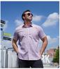 Plus Size Summer Plaid Shirt - Multicolor Short-Sleeve, Trendy Fit