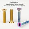 Carbon Fiber Headset Top Cap With Titanium Screw Lightweight Bike Stem Bolt Mountain Bicycle Front Fork Top Cover Parts