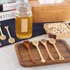 Wooden Honey Coffee Spoon Long Mixing Bee Tools Stirrer Muddler Stirring Stick Dipper Wood Carving Spoons YLE009