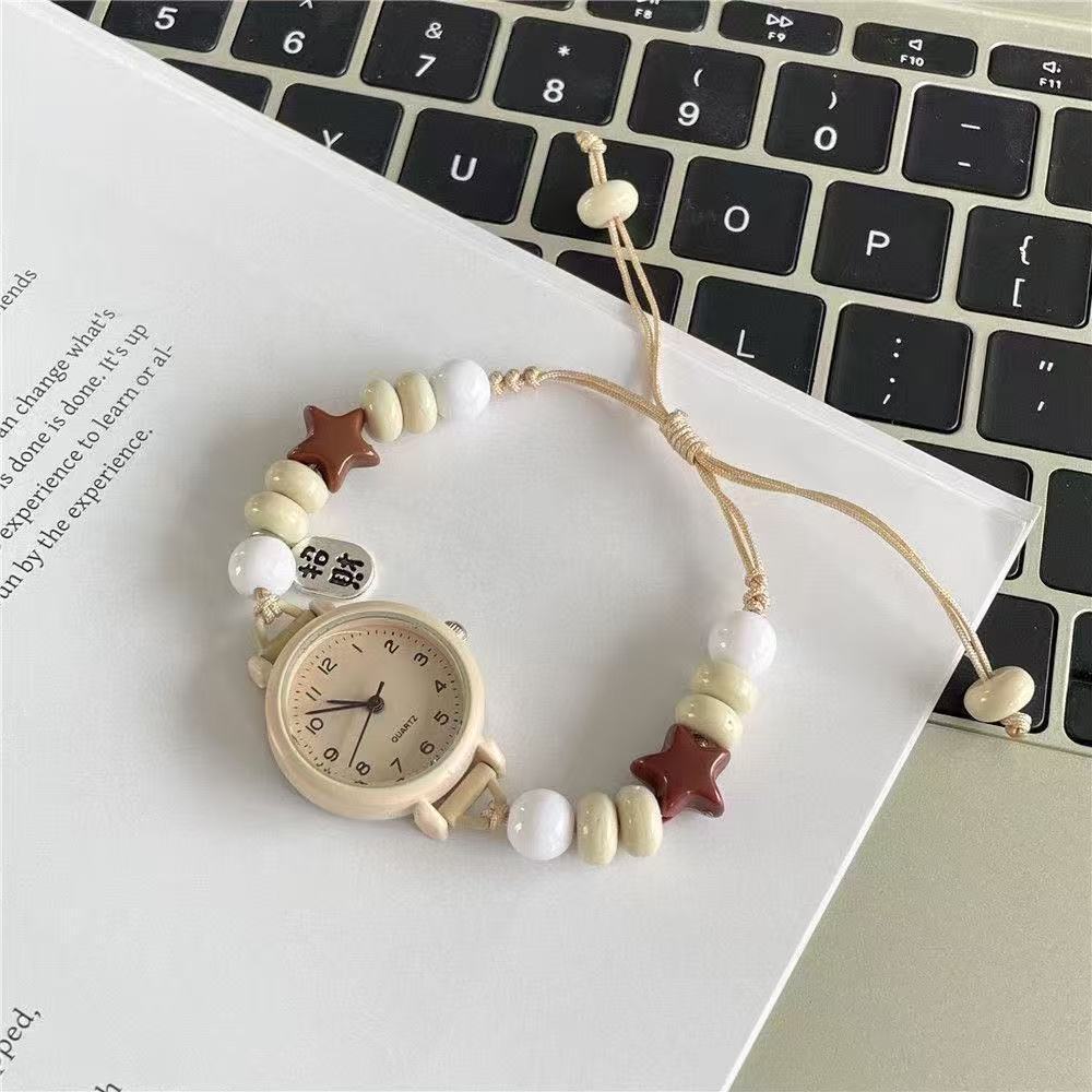 Diy Girlfriend Bracelet Watch Female Model Junior High School Student Xiaozhongsen Retro Mori Simple Small Fresh Versatile