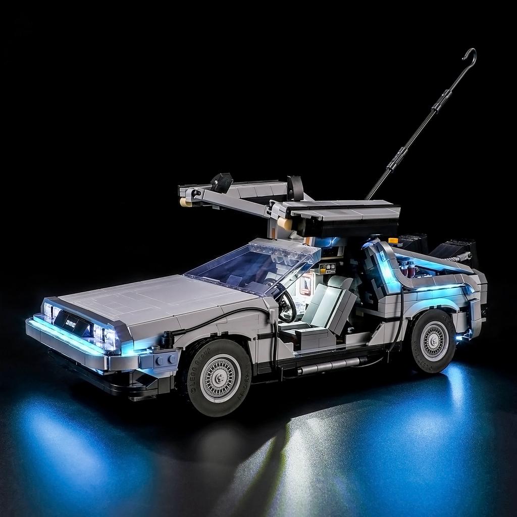 DIY LED Lighting Kit For LEGO Icons 10300 Back To the Future Time Machine Building Block Toy Decoration Adjustable Lighting Accessories