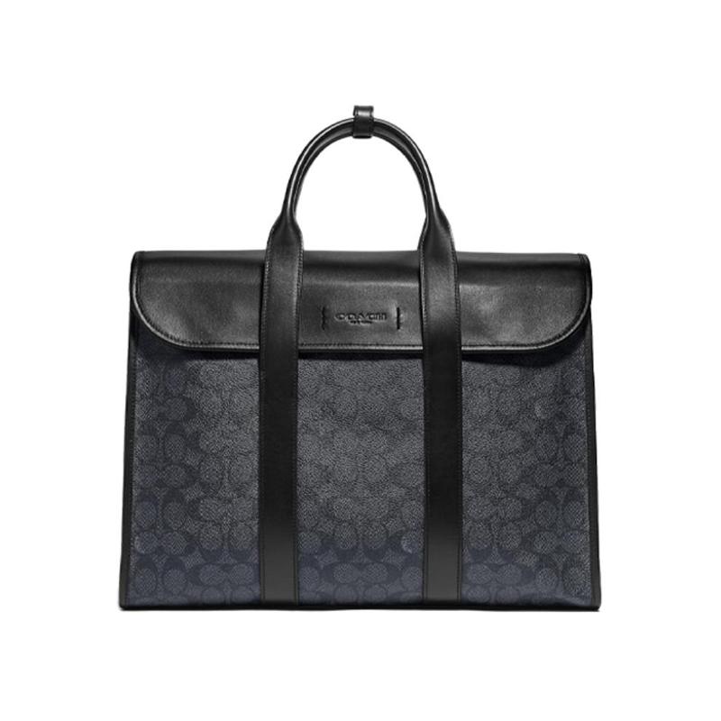 Coach Gotham Monogram Print Detachable Shoulder Strap Large Capacity Coated Canvas And Calfskin Tote Shopping Bag Men Tote Bags C5319-JIO1U