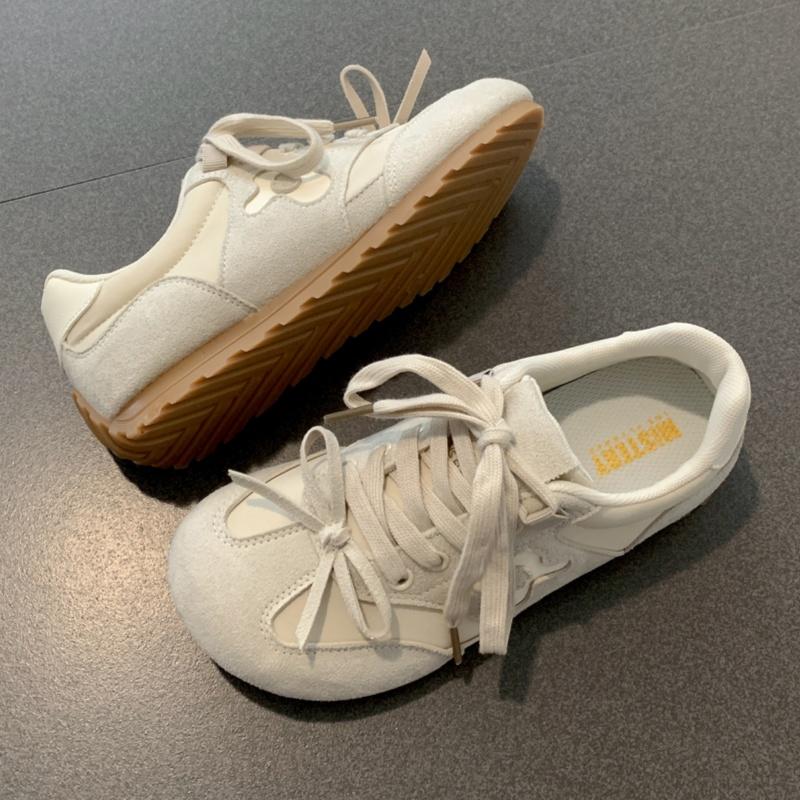Fashion New Hot Women Shoes 2025 Retro Comfortable Soft Flat Shoes Spring Autumn Casual Shallow Mouth Sneakers German Traning Shoes
