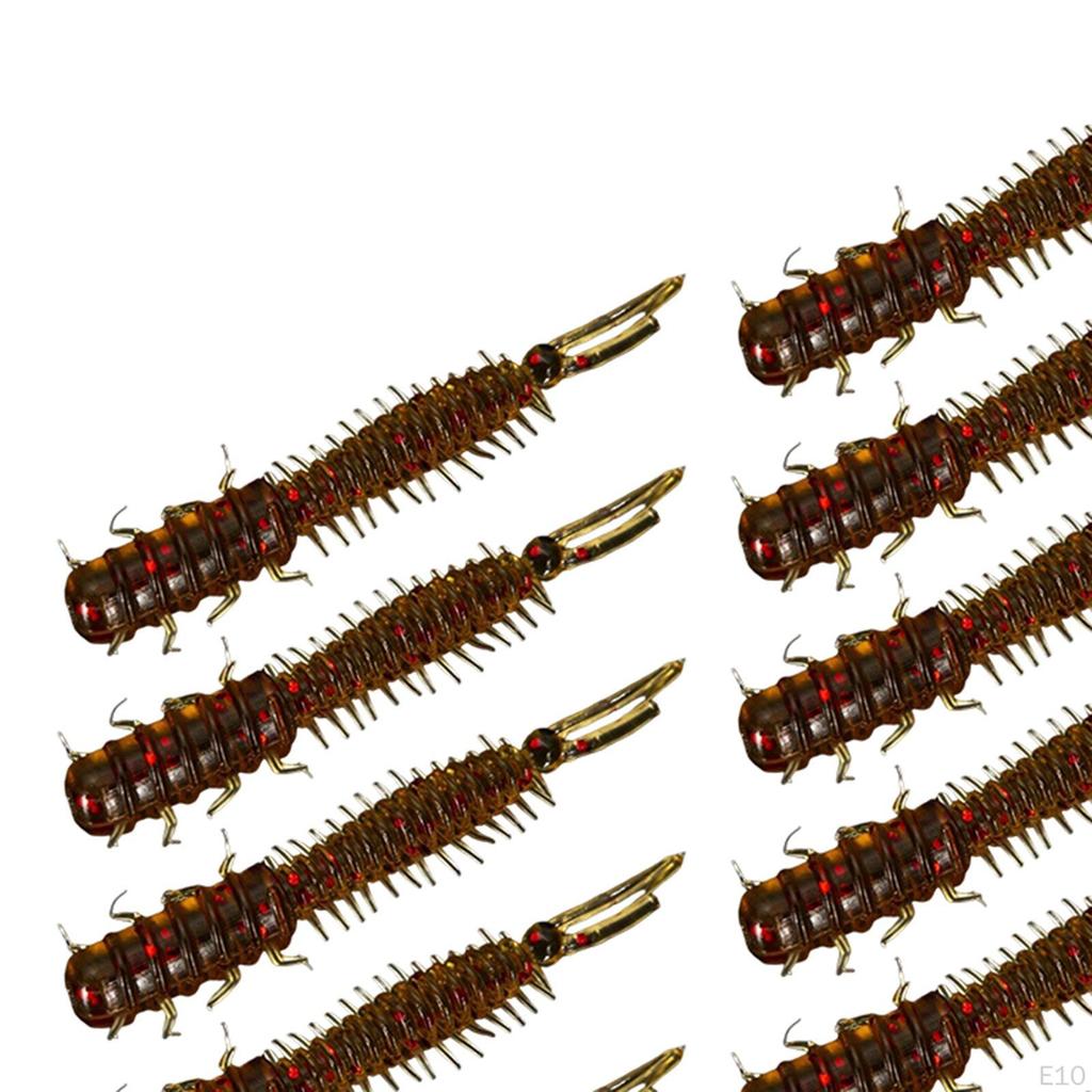 2 Pieces Bait Spiral Tail, Artificial Lightweight Portable Durable Fish Bass Soft Fishing Lures for