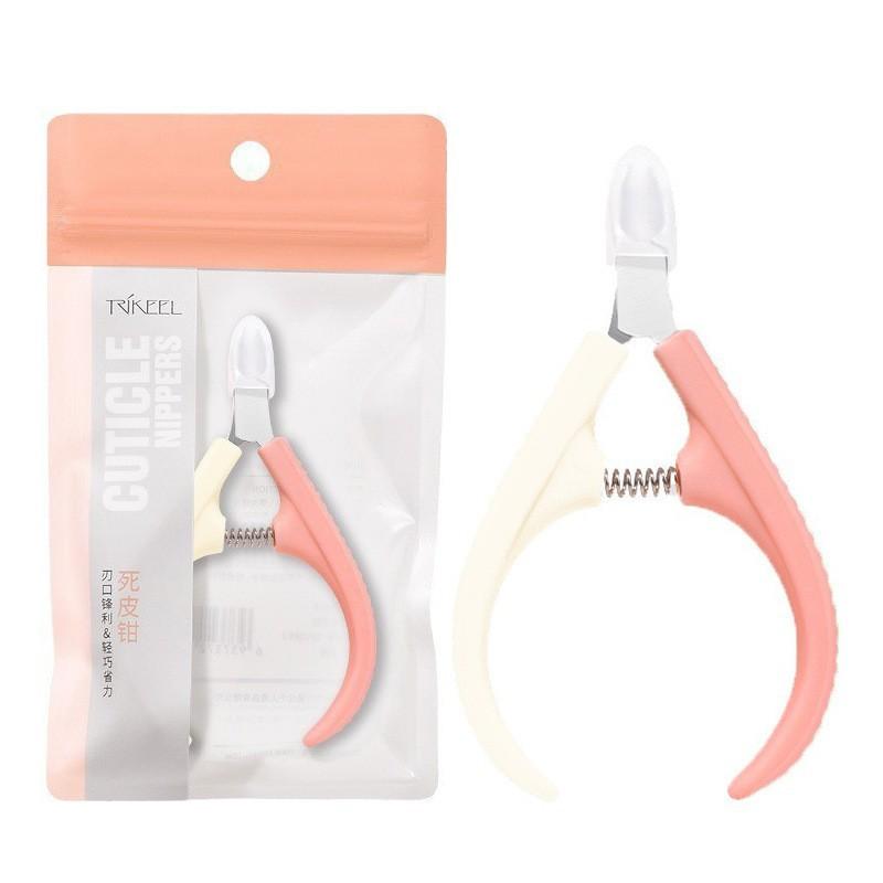 

Chuanqi er stainless steel dead skin scissors nail art professional oblique fingernail scissors toenail clippers tool to remove dead skin