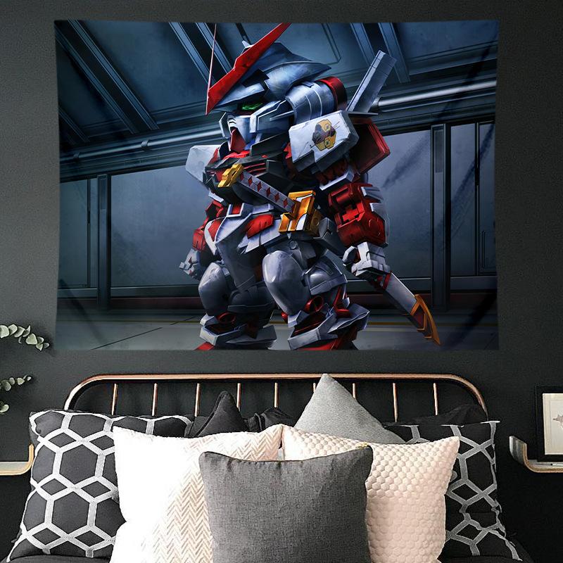 Mobile Suit Gundam Hanging Cloth Anime Background Cloth Bedroom Dormitory Decoration Cloth Wall Cloth Hanging Blanket