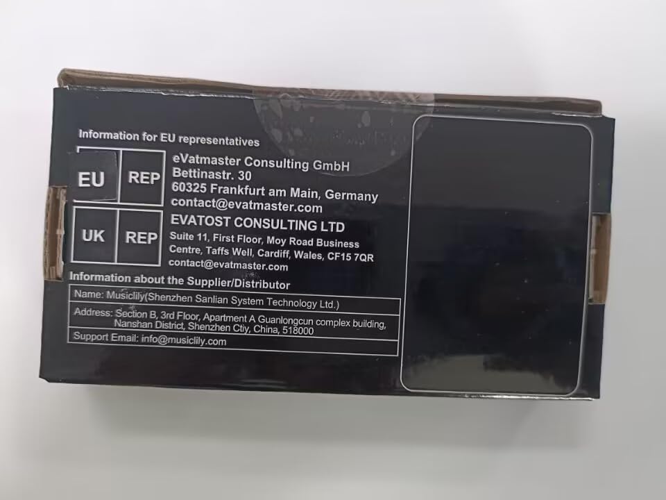 Musiclily Pro 10.8mm Steel Hardtail Fixed Bridge with Vintage Saddles for Imported Strat/Telecaster Electric Guitars, Black