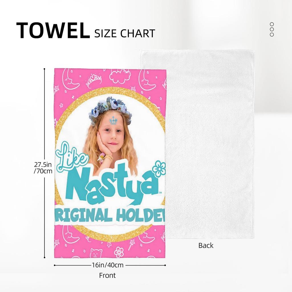 Lovely Like Nastya Soft Face Towel Quick Dry Pool Bath Cotton Towels Absorbent Quick