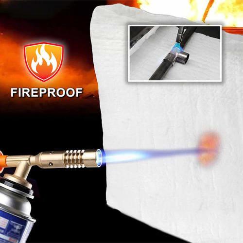 Ceramic Fiberboard - Fire-Resistant, Flame-Retardant, High-Temperature Resistant, Insulation Board for Wood-Stoves, Fireplaces, Furnaces, Kilns, and P