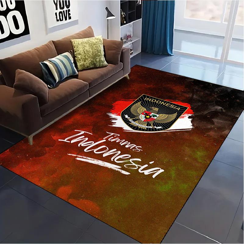 Timnas Indonesia Carpet Rug for Living Room Bedroom Home Sofa Decoration,Kids play Non-slip Floor Mat