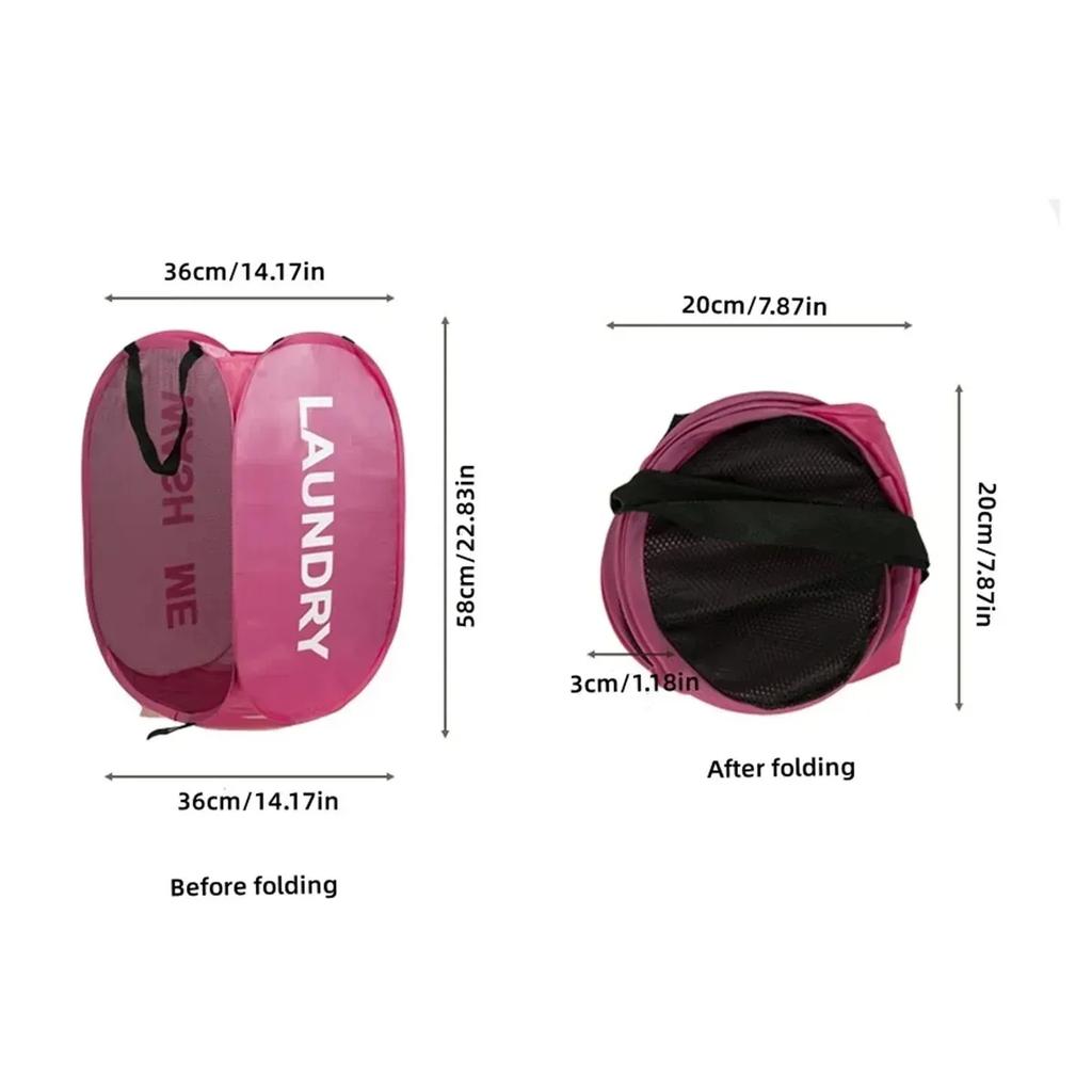 Dayanıklı Katlanabilir Basit Çamaşır Sepeti Büyük Yıkanabilir Giysiler Oyuncak Depolama Düzenleyici Moda Örgü Nefes Alabilir Banyo Aksesuarları